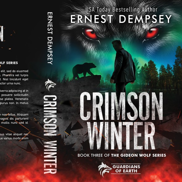 Urban book cover with the title 'Crimson Winter'