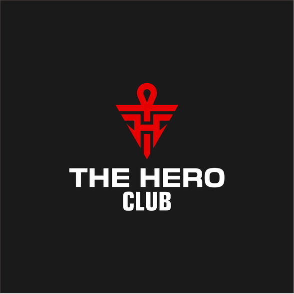 Streetwear logo with the title 'THE HERO CLUB'
