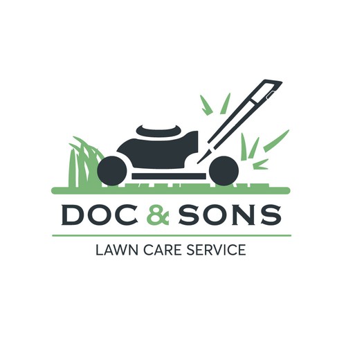 lawn care logo template