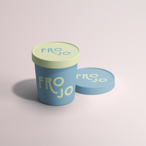 Creamery logo with the title 'frozen jog brand'