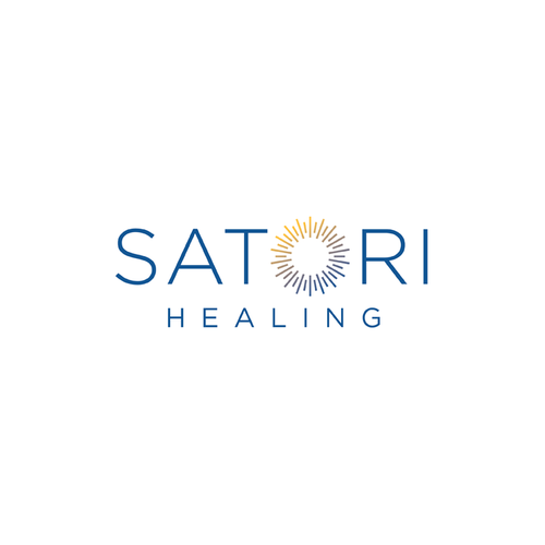 Peaceful logo with the title 'Logo design for Satori Healing'