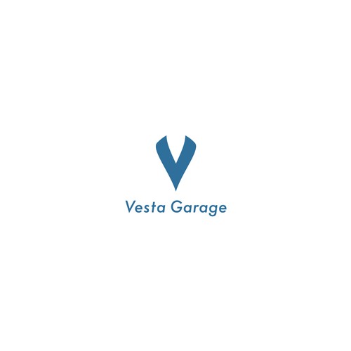 Alphabet design with the title 'V logo'