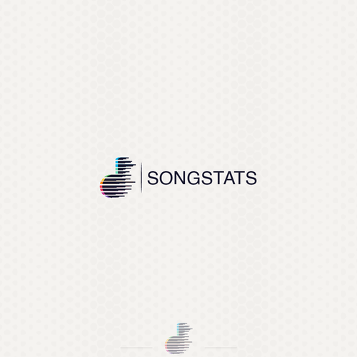 Music brand with the title 'song stats logo '