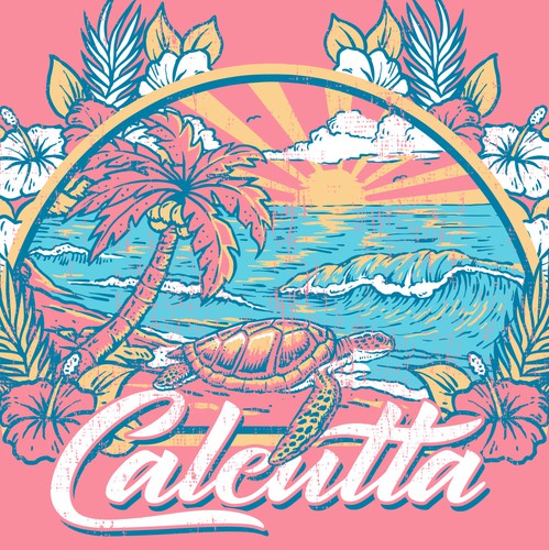 Fishing t-shirt with the title 'Calcutta Artwork concept'