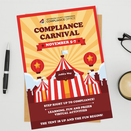 Tent design with the title 'Carnival Flyer / Poster'