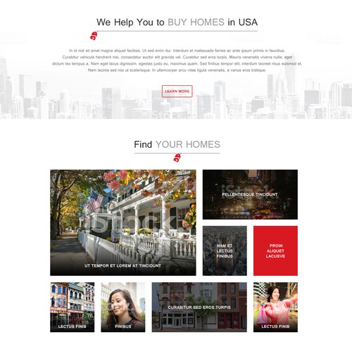 Home design with the title 'a new website for foreign home buyers'