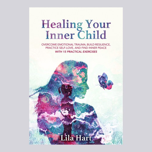 Depression design with the title 'Book Cover Design about  Inner Child Healing'