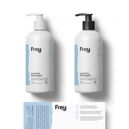 Laundry design with the title 'Lux Laundry Detergent'