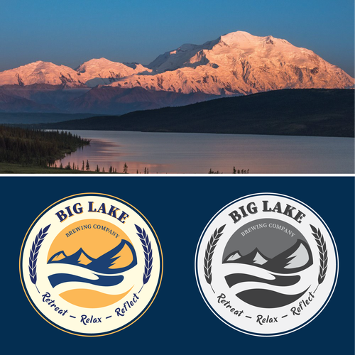 Brewery brand with the title 'BIG LAKE BREWING COMAPANY'