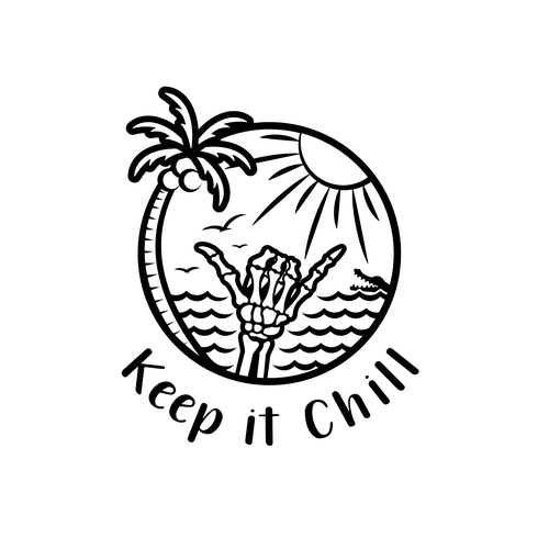 Skeleton logo with the title 'Keep it Chill '