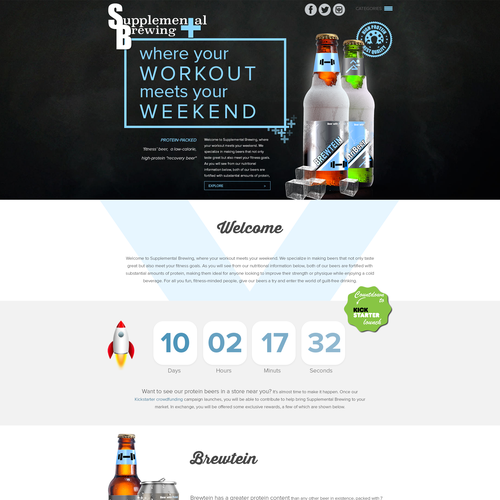 Drink website with the title 'Suplemental Brewing'