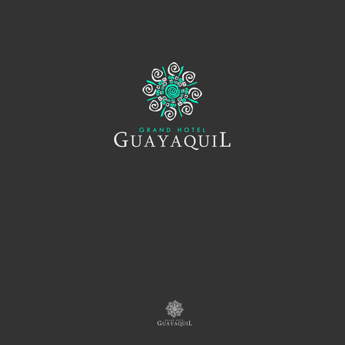 Vacation rental logo with the title 'Bright and Colorful Hotel Logo'