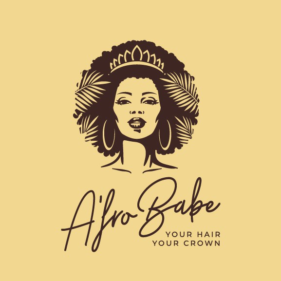 Queen logo with the title 'Afro Babe'