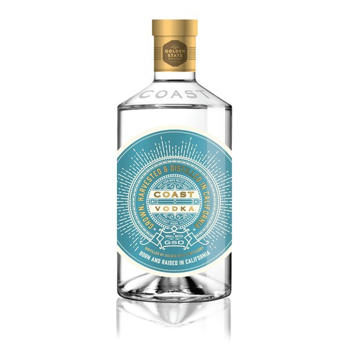 Bottle packaging with the title 'Craft Californian Vodka'