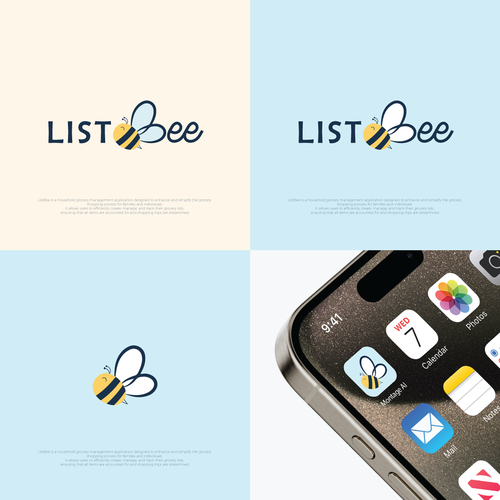 Childish design with the title 'Logo for a mob app'