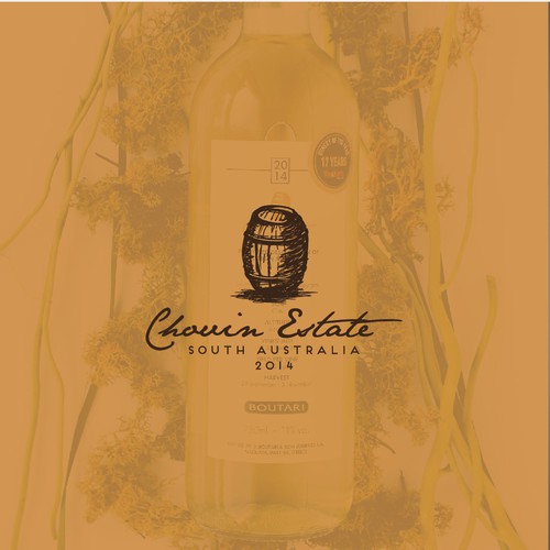 Winery logo with the title 'logo submissions for australian winery'