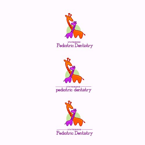 Teeth design with the title 'Playful logo for Statesboro Pediatric Dentistry'