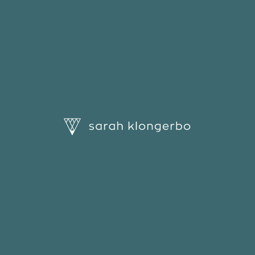 Writing logo with the title 'Sarah Klongerbo Logo'