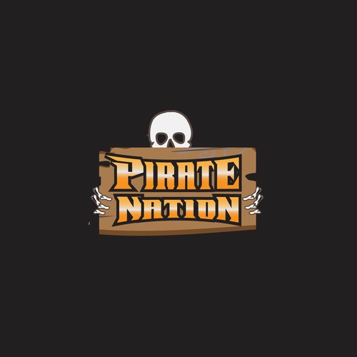 Pirate logo with the title 'Gaming Logo Design'