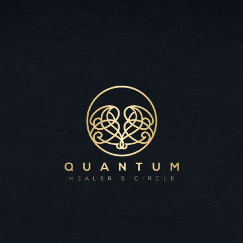 Business logo with the title 'Quantum Healer's Circle'