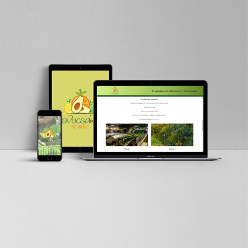 Avocado design with the title 'diseño de logo para'