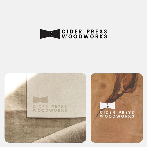 Joint design with the title 'Cider Press Woodworks '