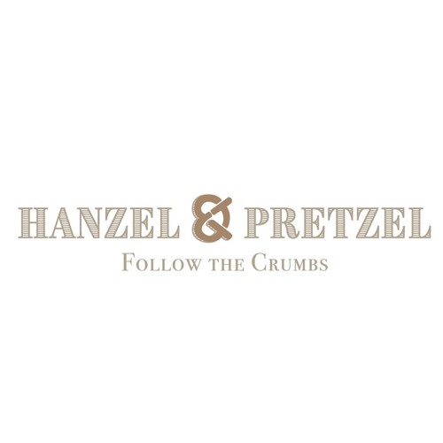 Pretzel logo with the title 'Logo concept for restaurant chain'