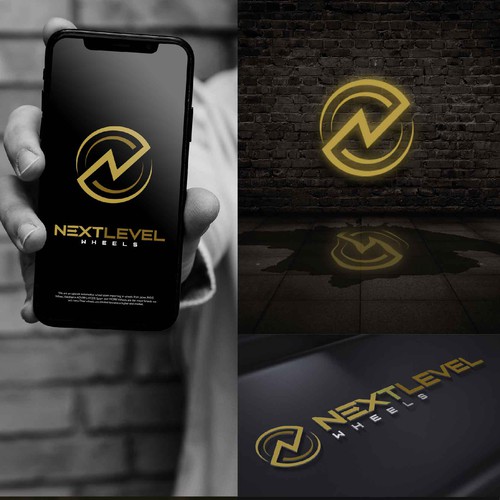 Wheel logo with the title 'Modern logo for Next level wheels'