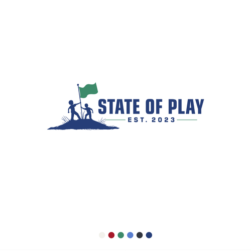 Kid's clothing logo with the title 'State of Play logo design'
