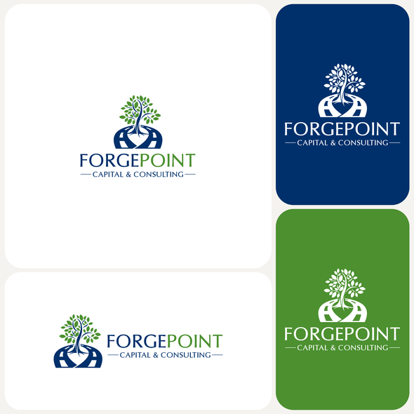 Consulting logo with the title 'Logo design for ForgePoint Capital & Consulting'