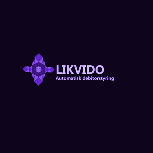 Low poly logo with the title 'Likvido Modern logo'