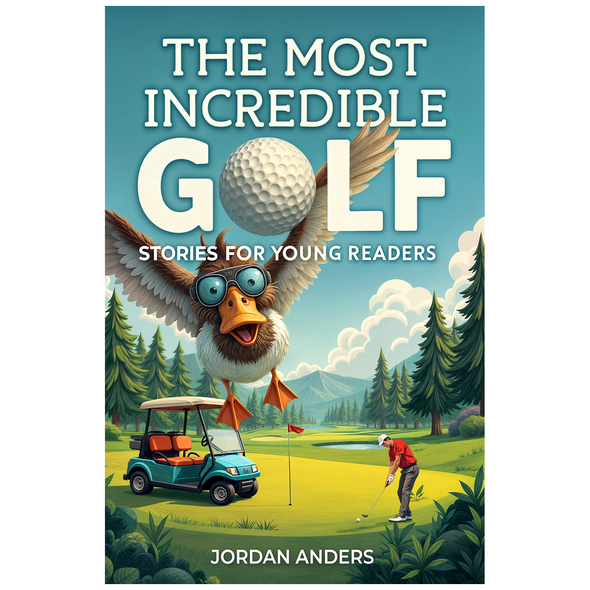 Kindle book cover with the title '"The Most Incredible Golf Stories" - eBook Cover'