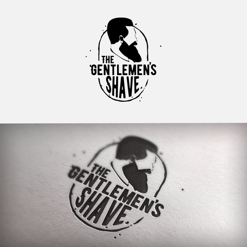 Hair salon brand with the title 'Rustic design for "The Gentlemen's Club"'