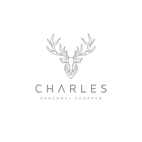 Scandinavian logo with the title 'Charles Personal Shopper'