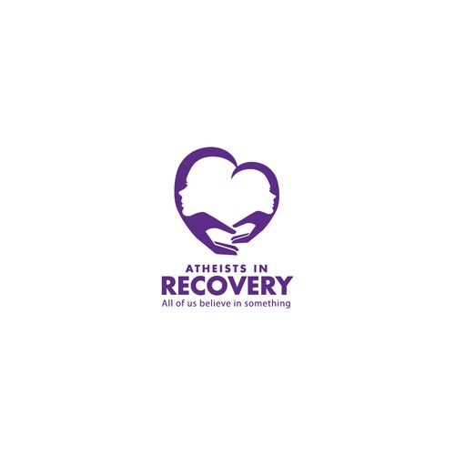 Recovery logo with the title 'Podcast logo for Atheists in Recovery'