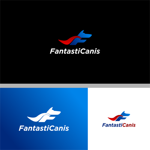 Pet care logo with the title 'Masculine Monogram Logo for Dog Training'