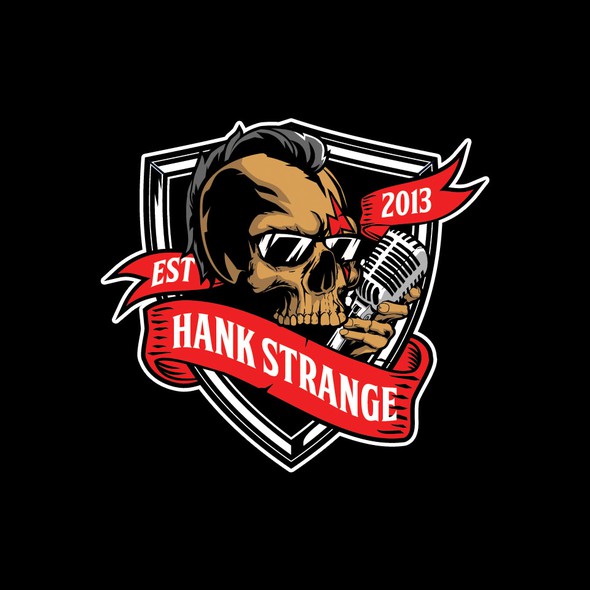 Mohawk logo with the title 'skull mohawk for HANK STRANGE logo'