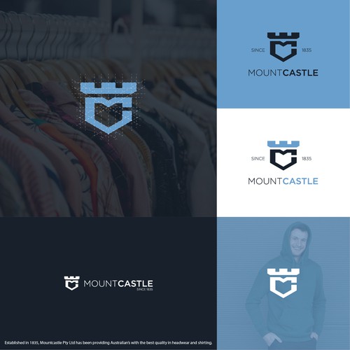 Palace logo with the title 'Minimalist logo for Mount Castle'