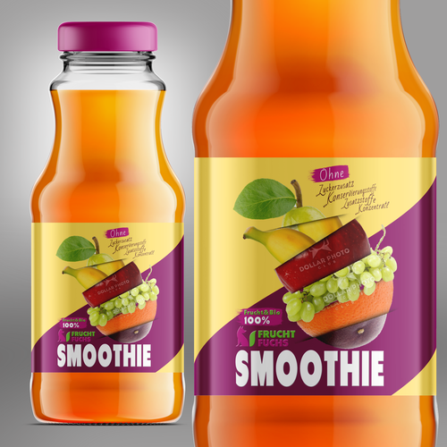 Fruit label with the title 'Frucht Frucks'