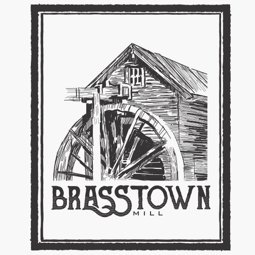 Mill logo with the title 'brasstown'