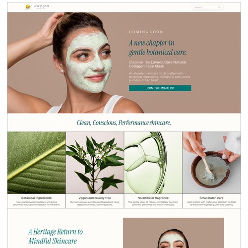 Cosmetics website with the title 'Skincare Website Design | Beauty & Cosmetics E-commerce Web Design'