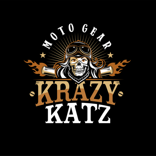 Biker logo with the title 'Logo for a all women biker store'