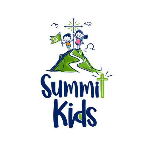 Boy logo with the title 'Summit Kids'