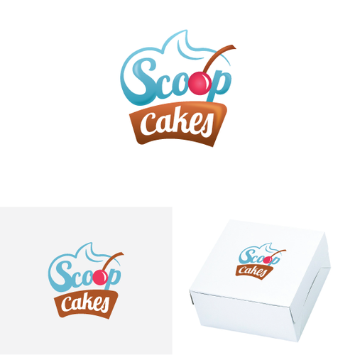 Whisk logo with the title 'Scoop Cakes'