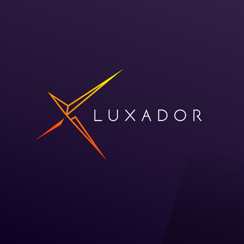 Web design logo with the title 'Luxador Led Webshop Compny Logo.'
