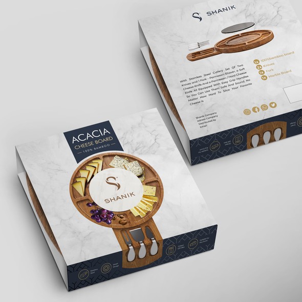 Cheese packaging with the title 'package and Logo design'