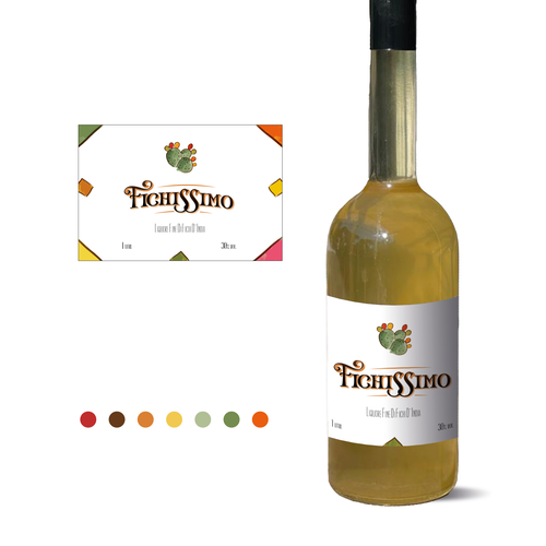 Liquor packaging with the title 'Label of liquor'