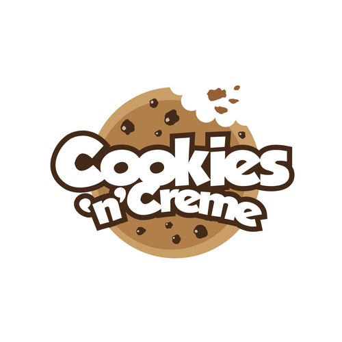 United states air force logo with the title 'Cookies 'n' Creme Logo Design'