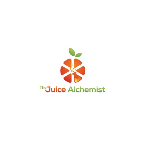 Orange brand with the title 'Drink brand logo'