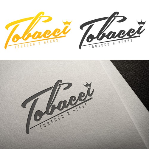Tobacco logo with the title 'Tobbaco and herbs logo alt 5'